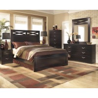 X-cess 5 Pc. Bedroom - Dresser, Mirror & Queen Panel Bed