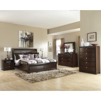Marxmir 5 Pc. Bedroom - Dresser, Mirror & Queen Upholstered Panel Bed with Storage
