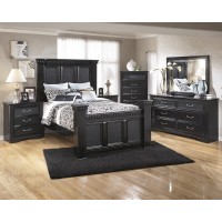 Cavallino 5 Pc. Bedroom - Dresser, Mirror & Queen Poster Bed